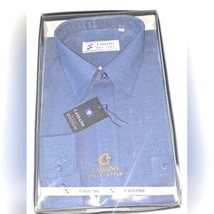 Cassano Men's Shirt Long Sleeve Size Large